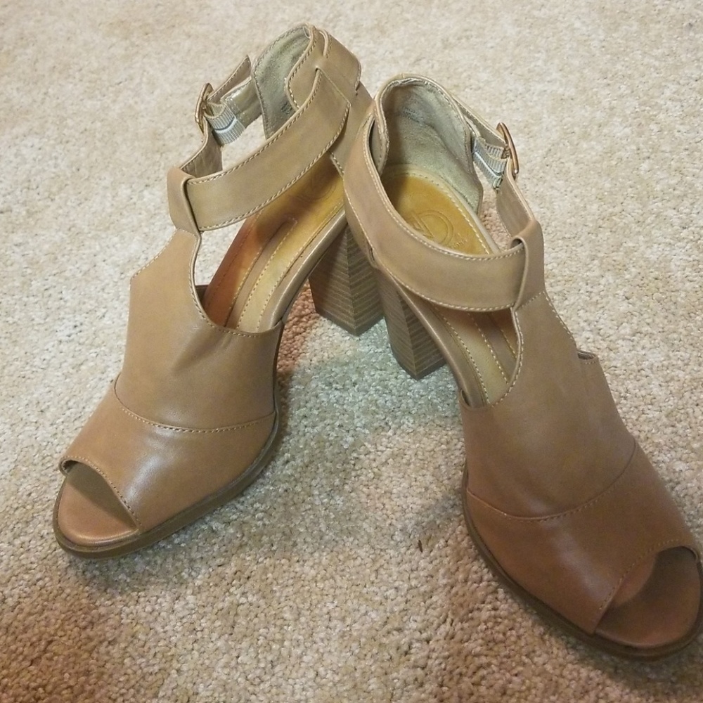 Nude high heels